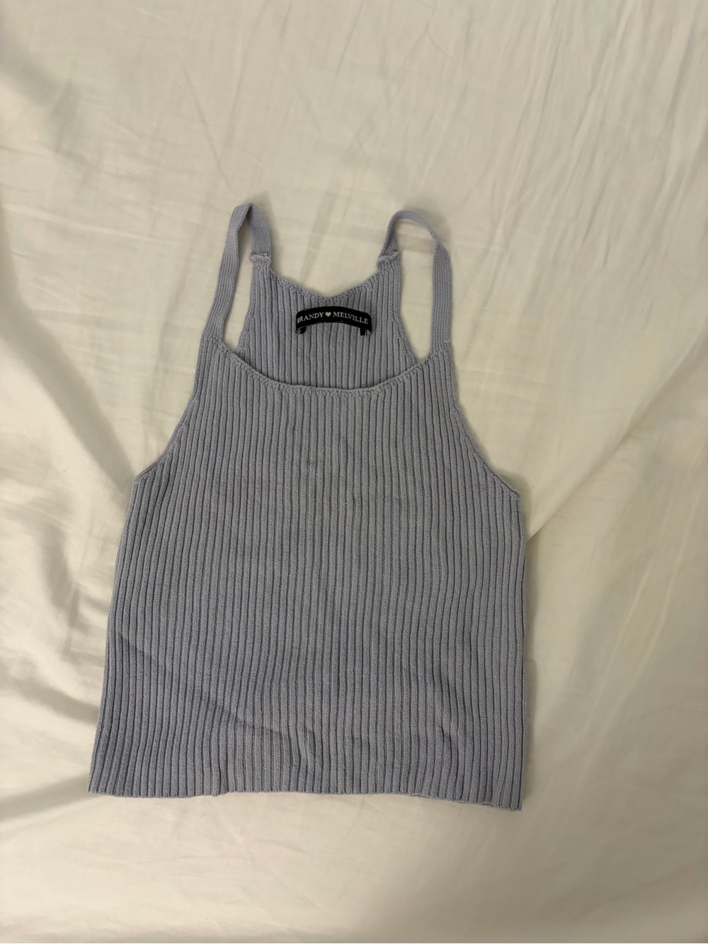 Brandy Melville Lavender Ribbed Tank Top